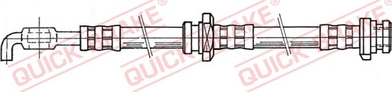 QUICK BRAKE 50.966 - Гальмівний шланг autocars.com.ua