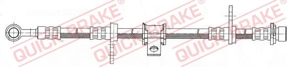 QUICK BRAKE 50.967 - Гальмівний шланг autocars.com.ua