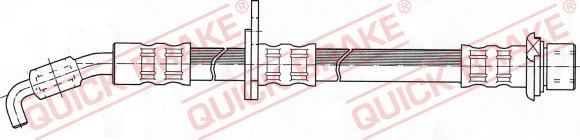 QUICK BRAKE 50.973 - Гальмівний шланг autocars.com.ua