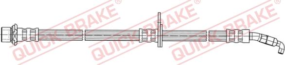 QUICK BRAKE 50.990 - Гальмівний шланг autocars.com.ua