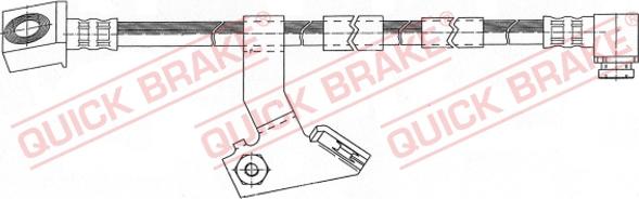 QUICK BRAKE 54.903 - Гальмівний шланг autocars.com.ua