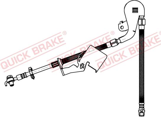 QUICK BRAKE 58.803X - Гальмівний шланг autocars.com.ua