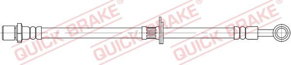 QUICK BRAKE 58.822 - Тормозной шланг avtokuzovplus.com.ua