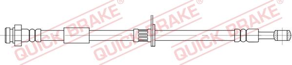 QUICK BRAKE 58.829 - Гальмівний шланг autocars.com.ua