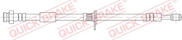 QUICK BRAKE 58.831 - Гальмівний шланг autocars.com.ua