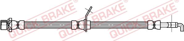 QUICK BRAKE 58.840 - Гальмівний шланг autocars.com.ua