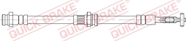 QUICK BRAKE 58.843 - Гальмівний шланг autocars.com.ua