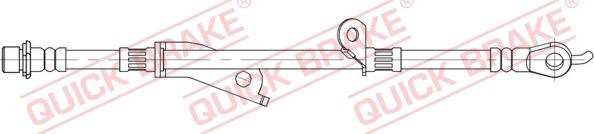 QUICK BRAKE 58.880 - Гальмівний шланг autocars.com.ua