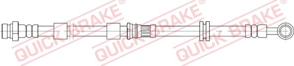 QUICK BRAKE 58.891 - Тормозной шланг autodnr.net