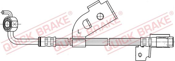 QUICK BRAKE 58.915 - Тормозной шланг autodnr.net