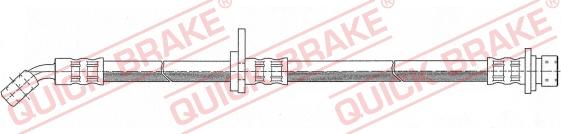 QUICK BRAKE 58.923 - Гальмівний шланг autocars.com.ua