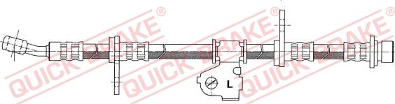 QUICK BRAKE 58.925 - Гальмівний шланг autocars.com.ua