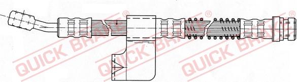 QUICK BRAKE 58.955 - Тормозной шланг avtokuzovplus.com.ua