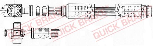 QUICK BRAKE 58.962X - Гальмівний шланг autocars.com.ua