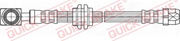 QUICK BRAKE 58.997 - Гальмівний шланг autocars.com.ua