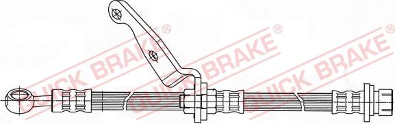 QUICK BRAKE 59.900 - Гальмівний шланг autocars.com.ua