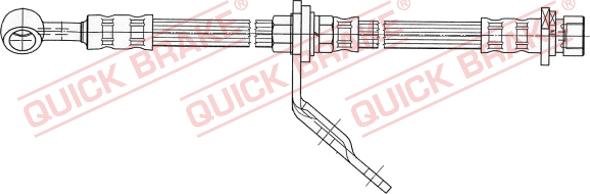 QUICK BRAKE 59.923 - Тормозной шланг avtokuzovplus.com.ua