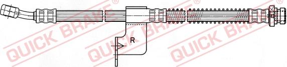 QUICK BRAKE 59.936 - Гальмівний шланг autocars.com.ua