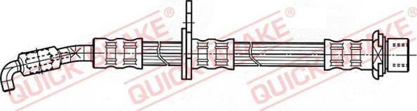 QUICK BRAKE 59.955 - Гальмівний шланг autocars.com.ua