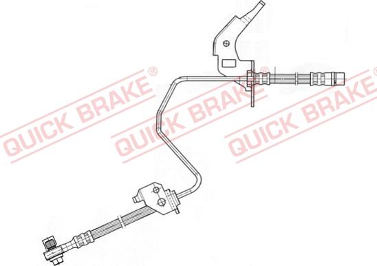 QUICK BRAKE 59.960X - Тормозной шланг avtokuzovplus.com.ua