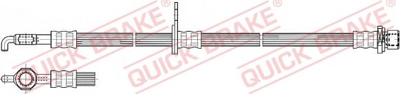 QUICK BRAKE 59.963 - Тормозной шланг avtokuzovplus.com.ua