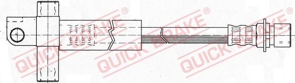 QUICK BRAKE 62.013 - Тормозной шланг avtokuzovplus.com.ua