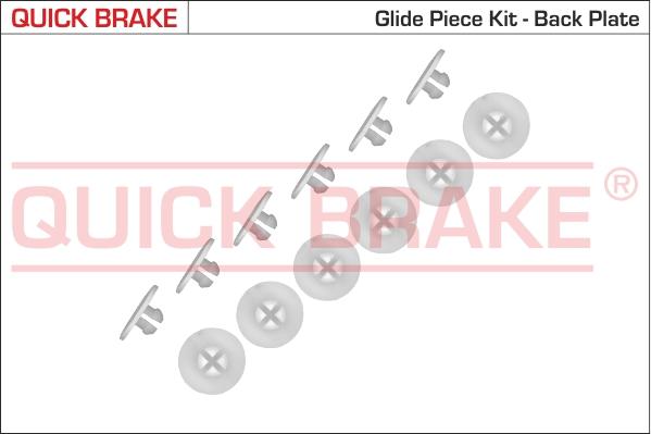 QUICK BRAKE 6858K - 6858K QUICK BRAKE Ремкомплект механізма колодок ручника Audi-Seat-Skoda-VW Caddy 96- к-кт заглушок autocars.com.ua
