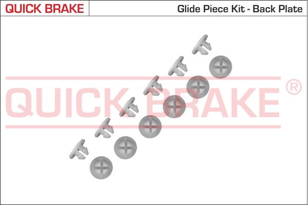 QUICK BRAKE 6859K - Комплектуючі, барабанний гальмівний механізм autocars.com.ua