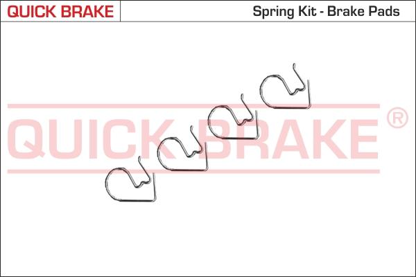 QUICK BRAKE 9114K-02 - Комплектуючі, колодки дискового гальма autocars.com.ua