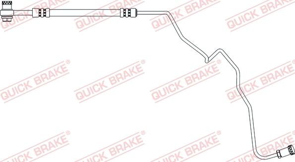 QUICK BRAKE 96.019X - Гальмівний шланг autocars.com.ua