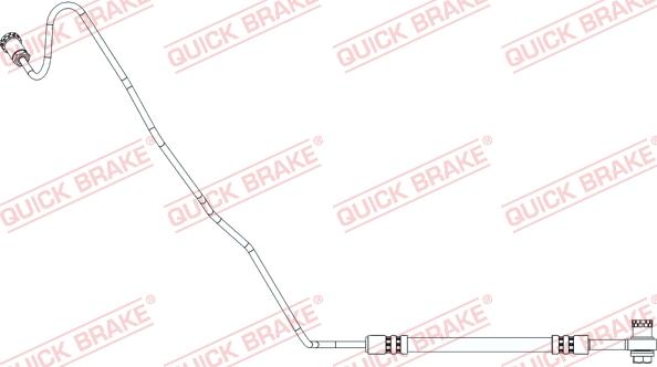 QUICK BRAKE 96.020X - Гальмівний шланг autocars.com.ua