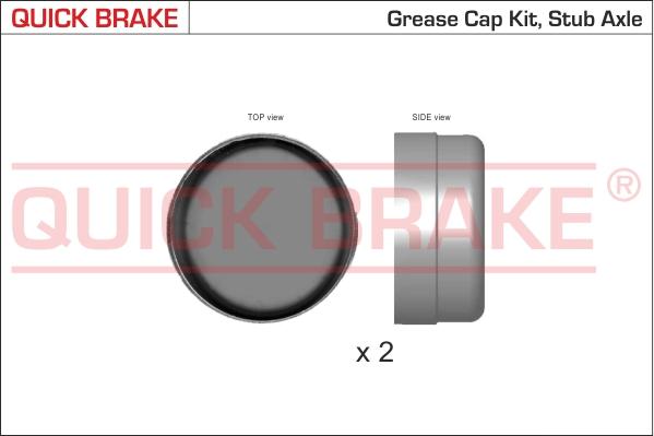 QUICK BRAKE 9823K - Крышка, подшипник ступицы колеса avtokuzovplus.com.ua