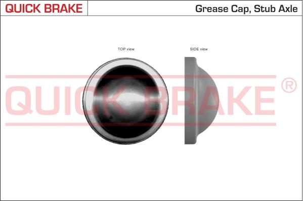 QUICK BRAKE 9829 - Крышка / защитный колпак avtokuzovplus.com.ua