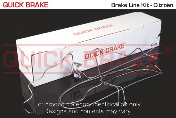 QUICK BRAKE CI 001 - Комплект трубопроводів гальмівного приводу autocars.com.ua