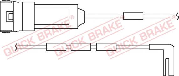 QUICK BRAKE WS 0124 A - Сигнализатор, износ тормозных колодок autodnr.net