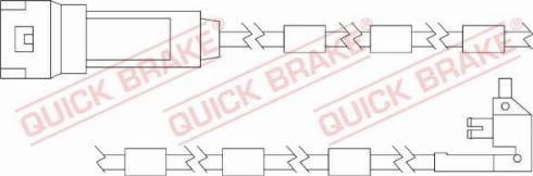 QUICK BRAKE WS 0125 A - Сигнализатор, износ тормозных колодок autodnr.net