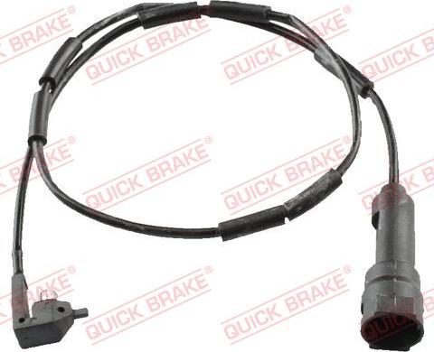 QUICK BRAKE WS 0129 B - Сигналізатор, знос гальмівних колодок autocars.com.ua