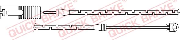 QUICK BRAKE WS 0152 B - Сигнализатор, износ тормозных колодок autodnr.net