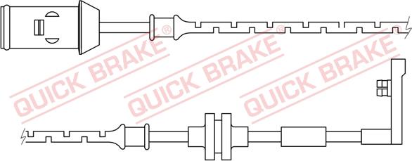 QUICK BRAKE WS0165B - Сигнализатор, износ тормозных колодок autodnr.net