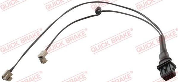 QUICK BRAKE WS 0189 B - Сигналізатор, знос гальмівних колодок autocars.com.ua