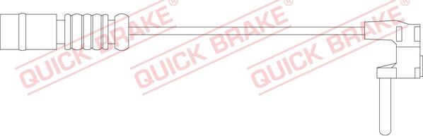 QUICK BRAKE WS 0212 A - Сигнализатор, износ тормозных колодок autodnr.net