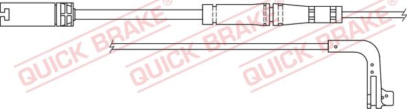 QUICK BRAKE WS 0249 B - Сигнализатор, износ тормозных колодок avtokuzovplus.com.ua