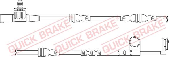 QUICK BRAKE WS 0264 B - Сигнализатор, износ тормозных колодок avtokuzovplus.com.ua