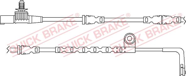 QUICK BRAKE WS0265A - Сигнализатор, износ тормозных колодок avtokuzovplus.com.ua