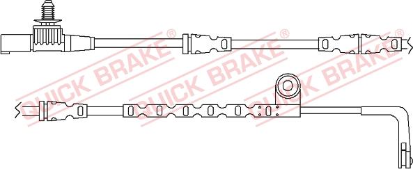 QUICK BRAKE WS 0265 B - Сигналізатор, знос гальмівних колодок autocars.com.ua