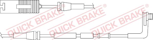 QUICK BRAKE WS 0270 B - Сигнализатор, износ тормозных колодок avtokuzovplus.com.ua
