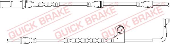 QUICK BRAKE WS 0271 A - Сигналізатор, знос гальмівних колодок autocars.com.ua