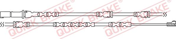 QUICK BRAKE WS 0283 B - Сигналізатор, знос гальмівних колодок autocars.com.ua