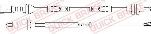 QUICK BRAKE WS 0285 B - Сигналізатор, знос гальмівних колодок autocars.com.ua