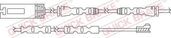 QUICK BRAKE WS 0291 A - Сигналізатор, знос гальмівних колодок autocars.com.ua